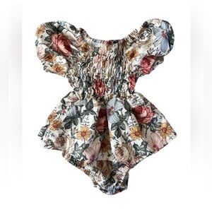 Toddler Girl Floral Smocked Dress | 18-24 M